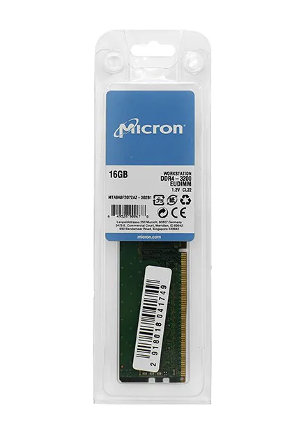 Оперативная память 16GB Micron MTA9ASF2G72AZ-3G2B1