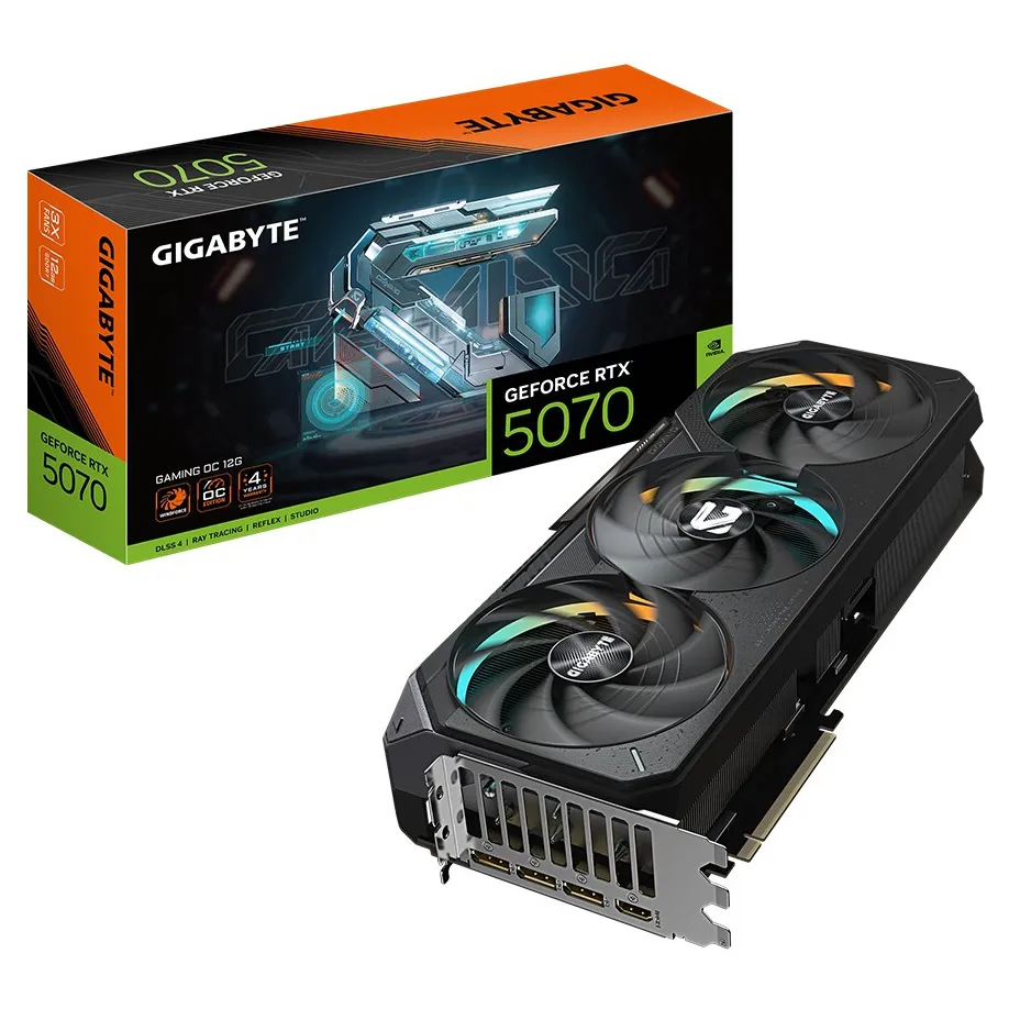 Видеокарта 16Gb Gigabyte RTX5070Ti GAMING OC 16G GV-N507TGAMING OC-16GD