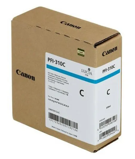 Картридж Canon PFI-310С Струйный голубой №310 330 мл
