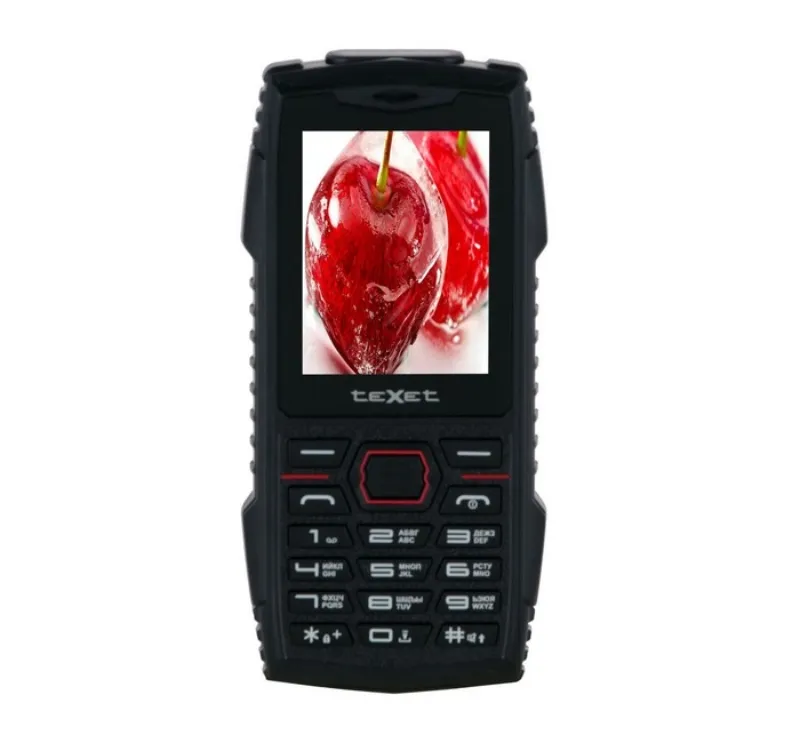 Мобильный телефон Texet TM-519R черный-красный