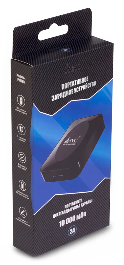 Внешний аккумулятор SVC PB10K-B 10000 mAh Чёрный
