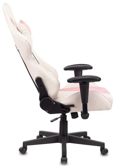 Игровое компьютерное кресло Zombie VIKING X Fabric белый/розовый