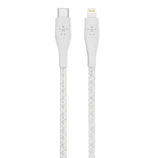 Кабель Belkin DuraTek Plus USB-C - Lightning, 1.2m, white