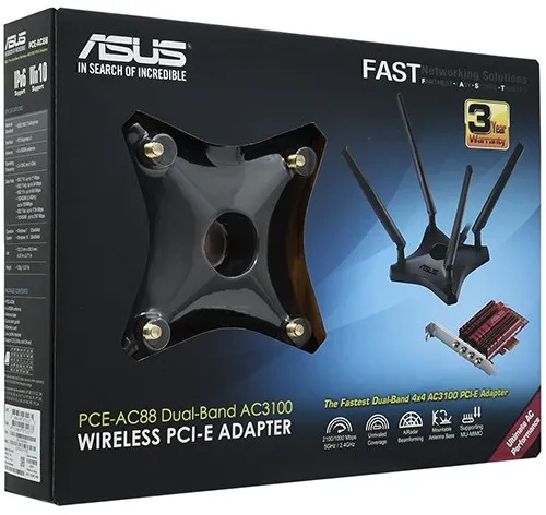 Беспроводная сетевая карта ASUS PCE-AC88