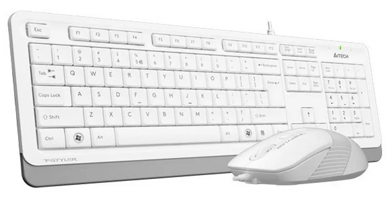 Клавиатура+мышь A4tech Fstyler F1010 WHITE