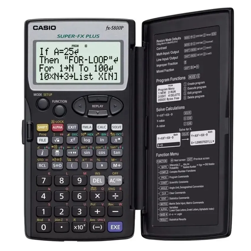 Калькулятор программируемый CASIO FX-5800P-S-EH