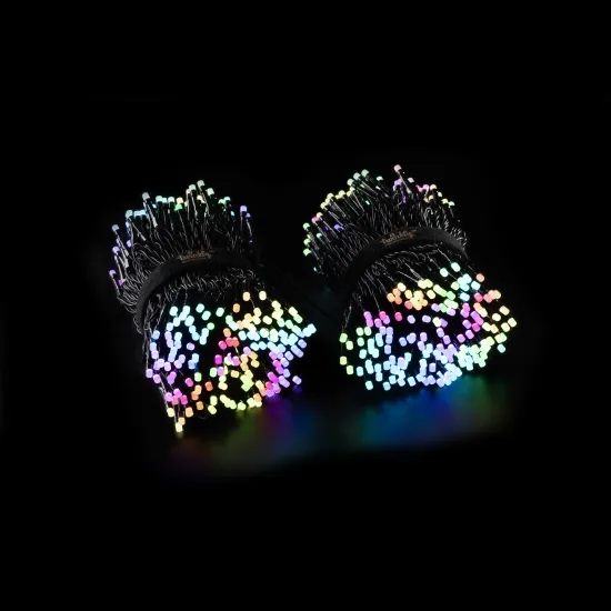 Гирлянда Twinkly Strings 600 RGB, Gen II, IP44, Length 48m, Black wire