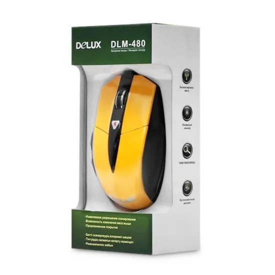 Компьютерная мышь Delux DLM-480LUY