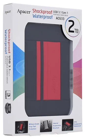 Внешний жесткий диск 2 TB Apacer AC633 AP2TBAC633R-1