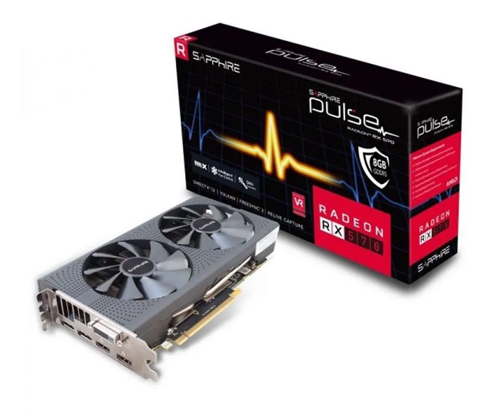 Видеокарта SAPPHIRE PULSE OC RX570 8GB