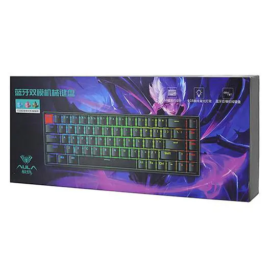 Клавиатура Aula F3068 gray-white
