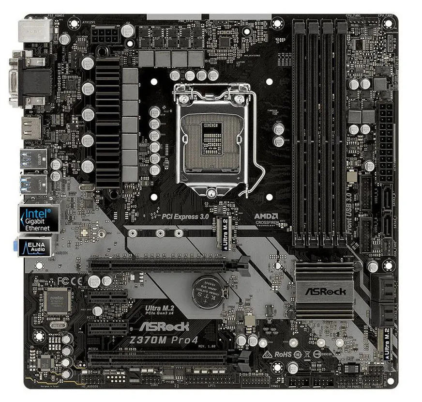 Материнская плата ASRock Z370M PRO4