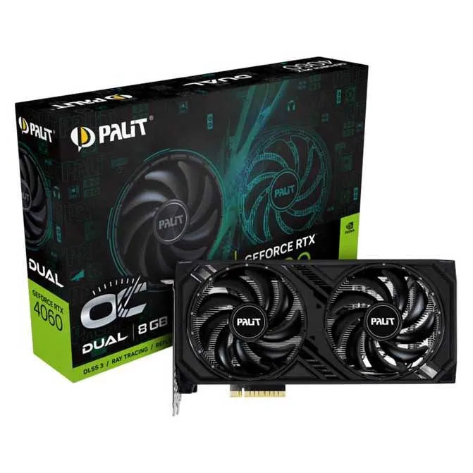 Видеокарта 8Gb PALIT RTX4060 DUAL OC 8G NE64060T19P1-1070D