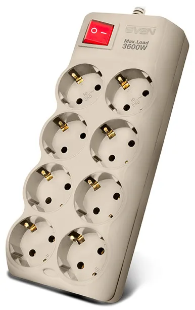 Сетевой фильтр SVEN SF-08-16 SV-015350 1.8 м