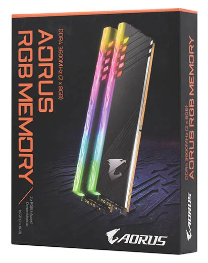 Оперативная память 16 GB kit Gigabyte AORUS RGB GP-AR36C18S8K2HU416RD