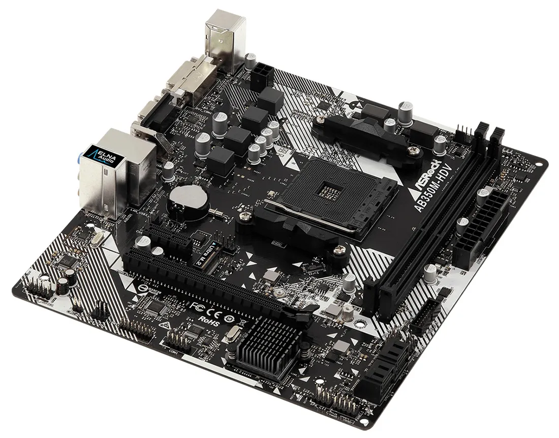 Материнская плата ASRock AB350M-HDV R4.0