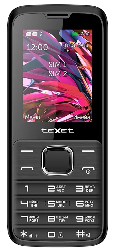 Мобильный телефон Texet TM-D430 Черный