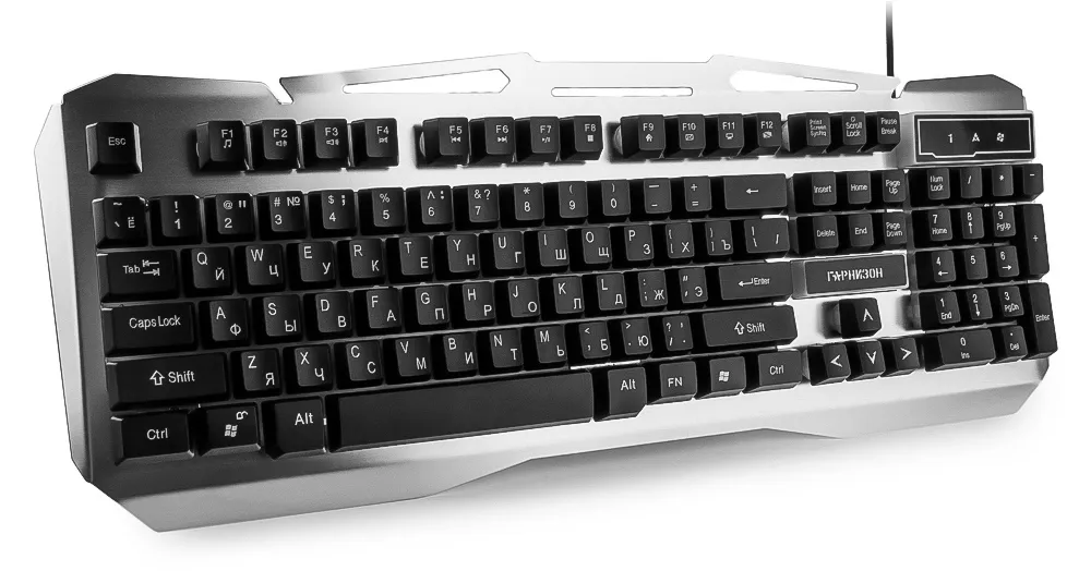 Клавиатура Гарнизон GK-500G black-silver