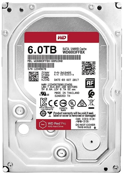 Жесткий диск 6tb Western Digital Red Pro WD6003FFBX