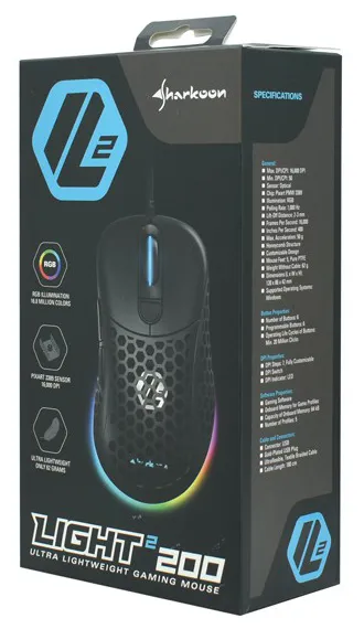 Мышь Sharkoon Light2 200 black