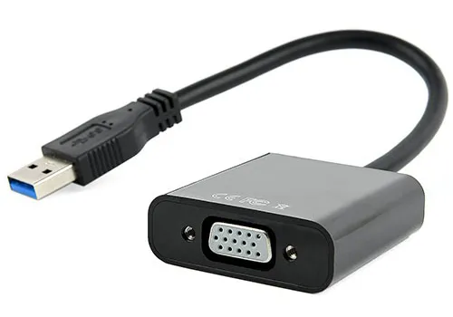 Переходник USB 3.0 - VGA, Cablexpert AB-U3M-VGAF-01, BOX