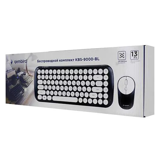Клавиатура + мышь Gembird KBS-9000-BL black
