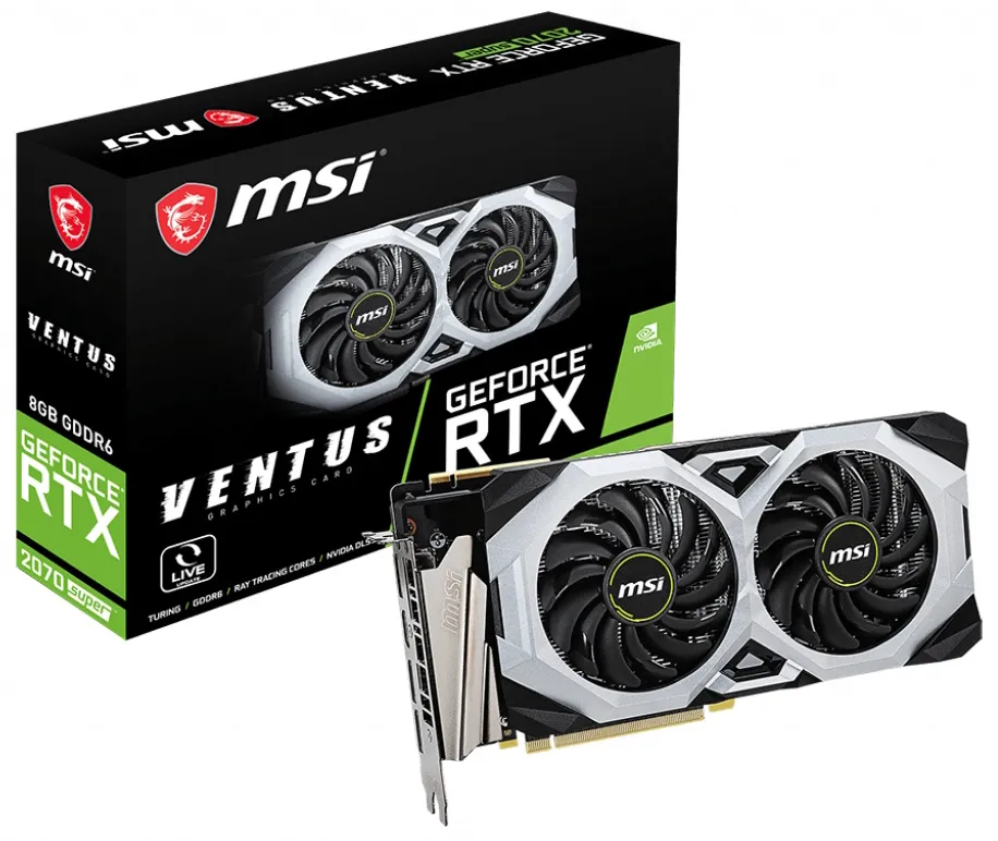 Видеокарта MSI GeForce RTX 2070 SUPER VENTUS