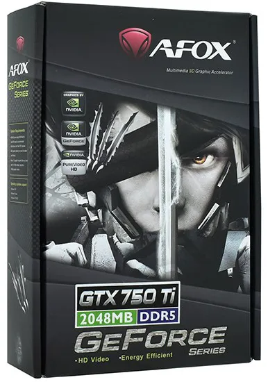 Видеокарта 2 GB Afox GTX 750Ti AF750TI-2048D5H3-V2