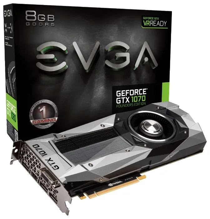 Видеокарта 8 GB EVGA GeForce GTX 1070