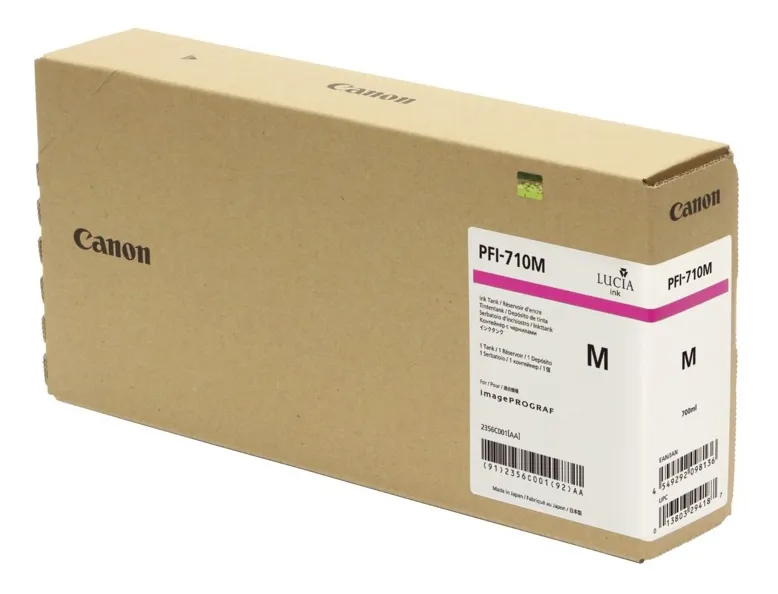 Картридж Canon PFI-710M Струйный пурпурный №710 700 мл