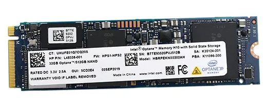 SSD накопитель 512 GB Intel H10 HBRPEKNX0202AH
