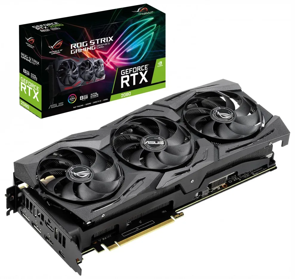 Видеокарта ASUS STRIX RTX 2080 ROG-STRIX RTX2080-8G-GAMING