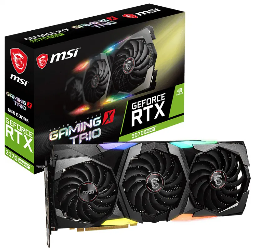 Видеокарта 8Gb MSI GeForce RTX 2070 SUPER GAMING X TRIO