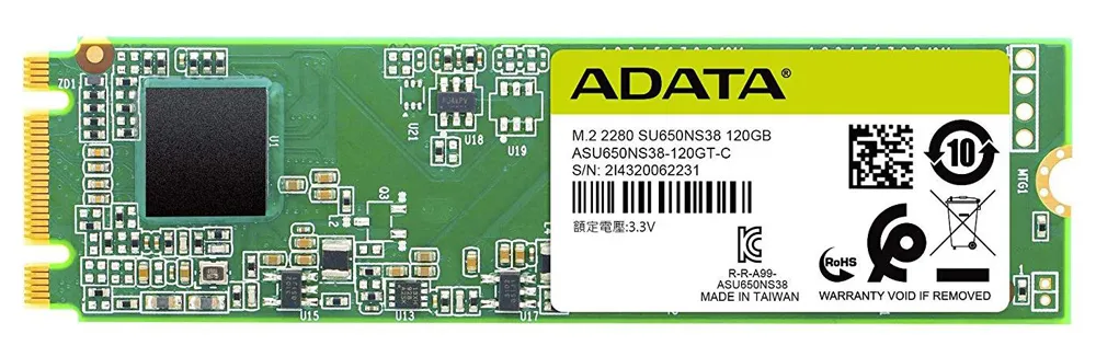 SSD накопитель 120 GB ADATA SU650  ASU650NS38-120GT-C M.2