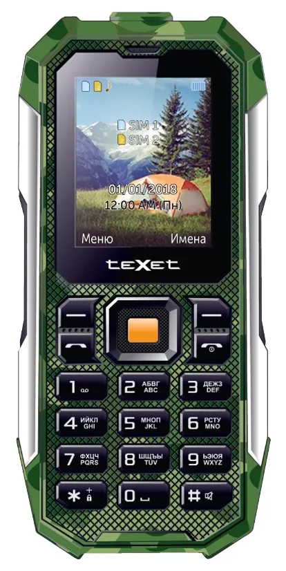 Мобильный телефон Texet TM-518R Зеленый