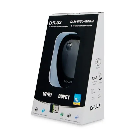 Компьютерная мышь Delux DLM-111LGB