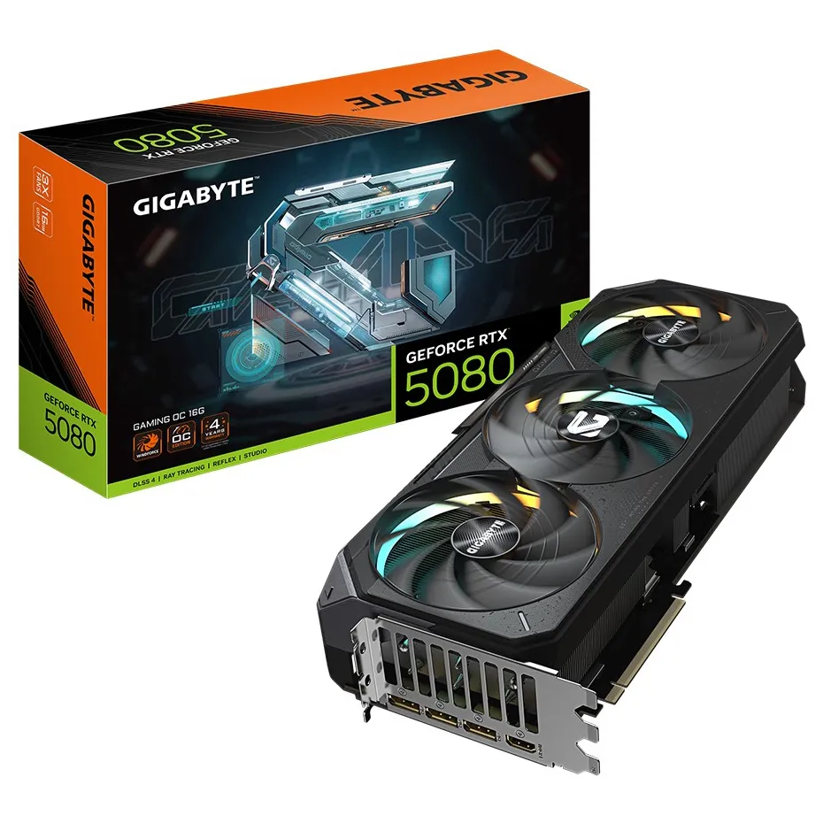Видеокарта 16Gb Gigabyte RTX5080 GAMING OC 16G GV-N5080GAMING OC-16GD