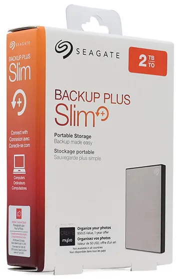 Внешний жесткий диск 2 TB Seagate Backup Plus Slim STHN2000401