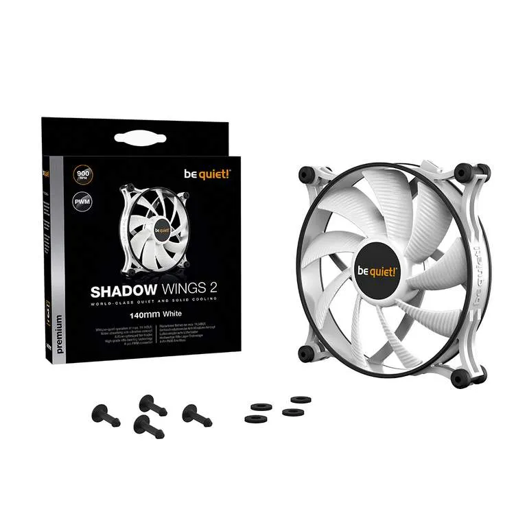 Кулер для корпуса Bequiet! Shadow Wings 2 140mm PWM White