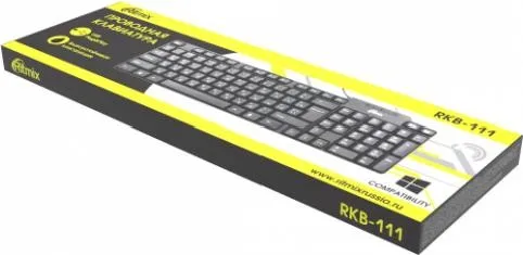 Клавиатура проводная Ritmix RKB-111 черный