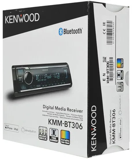 Автомагнитола Kenwood KMM-BT306