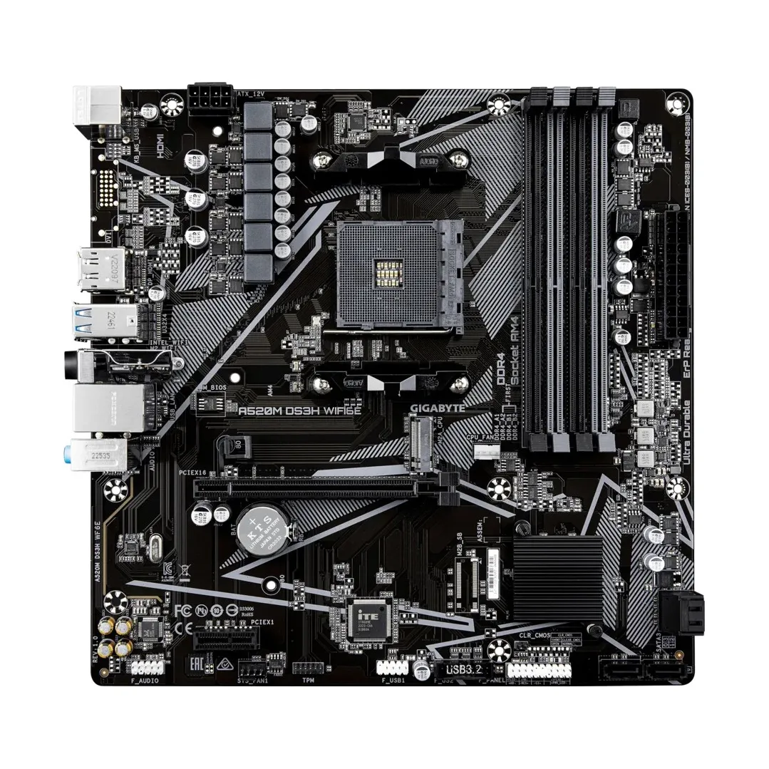 Материнская плата GIGABYTE A520M DS3H WIFI6E