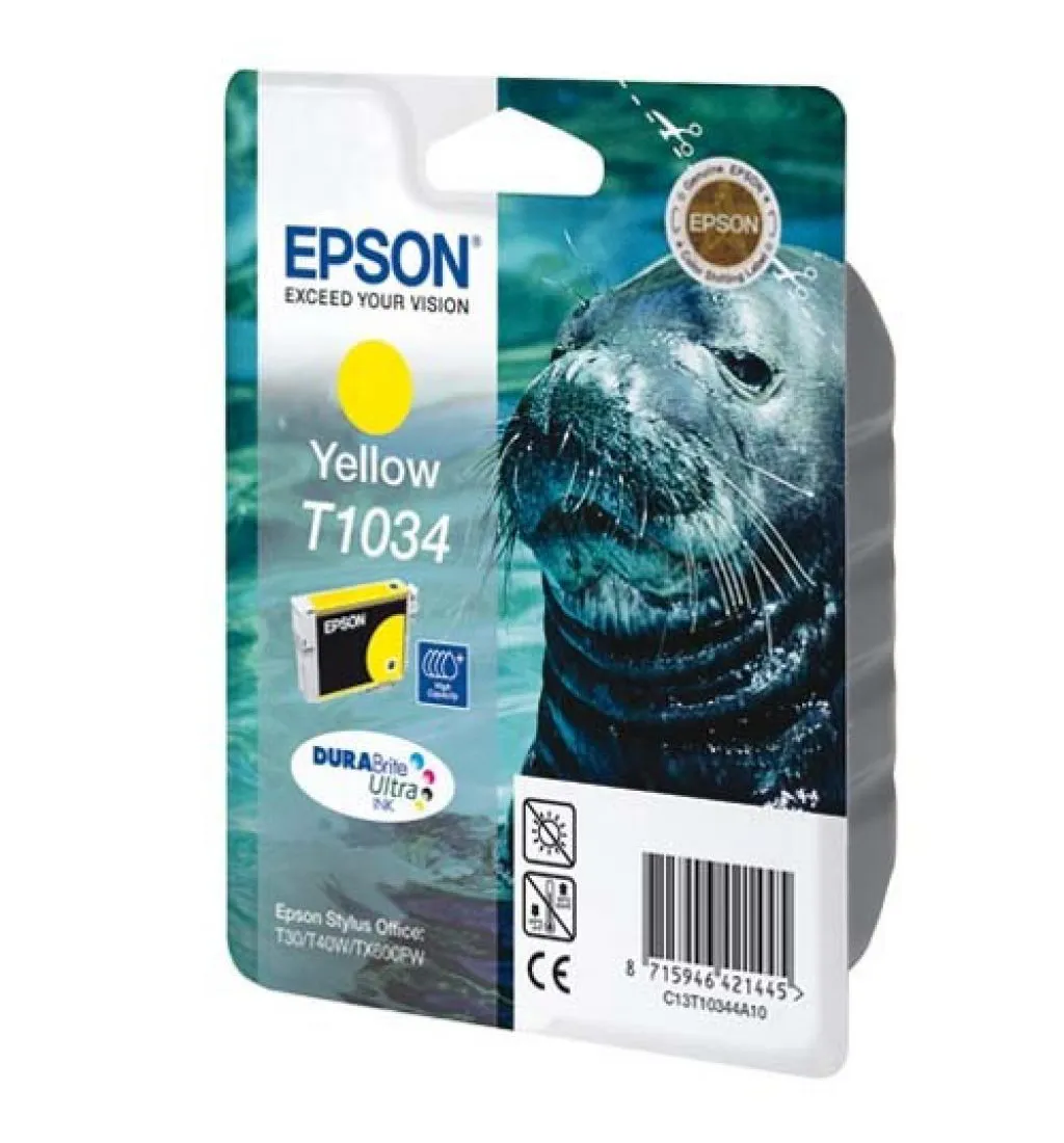 Картридж Epson C13T10344A10 желтый