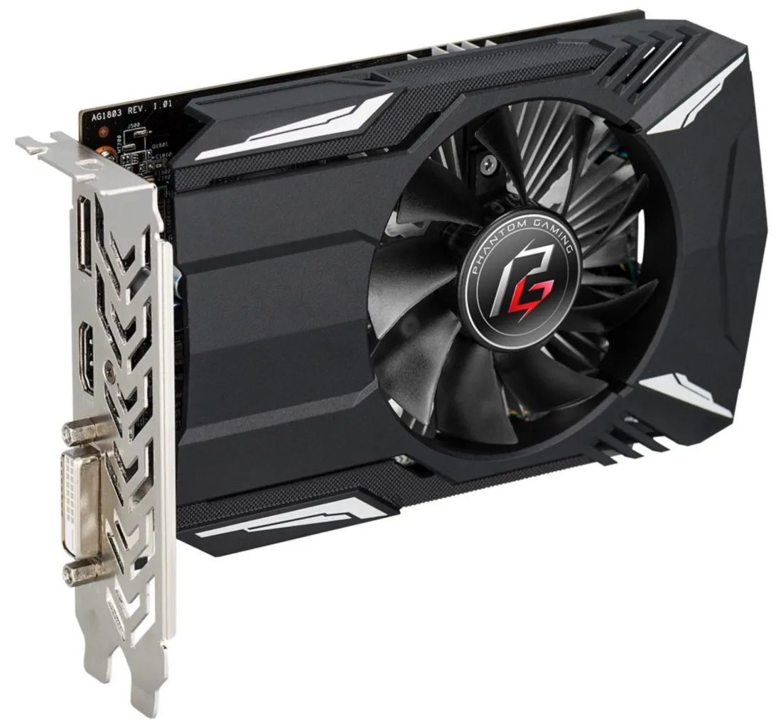 Видеокарта 2 Gb ASRock RX550 PHANTOM GAMING