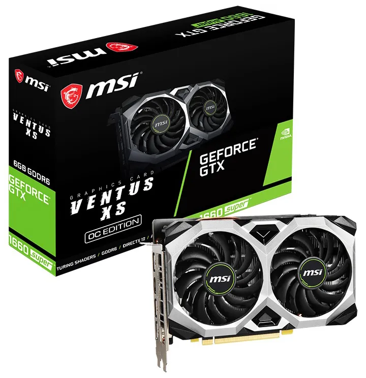 Видеокарта 6GB MSI GTX 1660 SUPER VENTUS XS OC