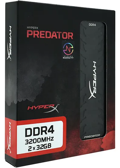 Оперативная память 64 GB kit Kingston HyperX Predator HX432C16PB3AK2/64