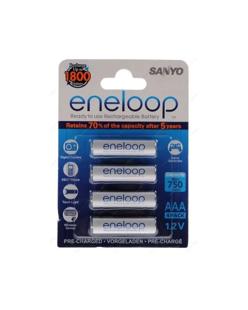 Аккумулятор Panasonic eneloop AAA 750 mAh BK-4MCCE/4BE