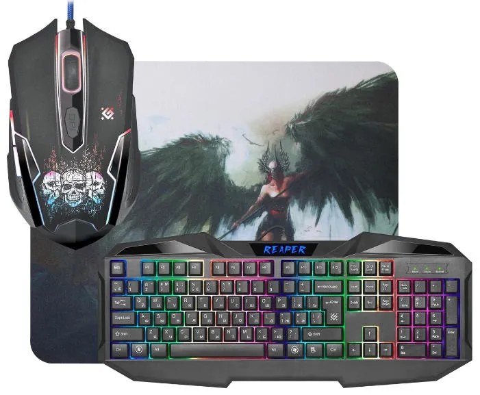 Комплект игровой Defender Reaper MKP-018 RU
