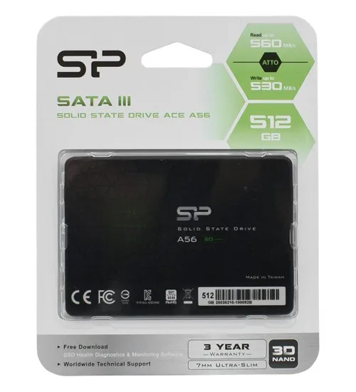 SSD 512 GB Silicon Power A56 SP512GBSS3A56A25