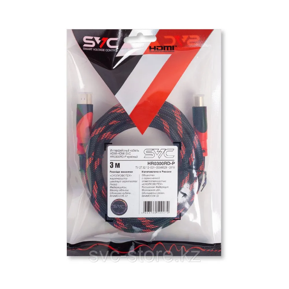 Интерфейсный кабель HDMI-HDMI SVC HR0300RD-P